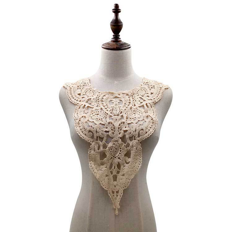 White Lace Floral Embroidered Collar