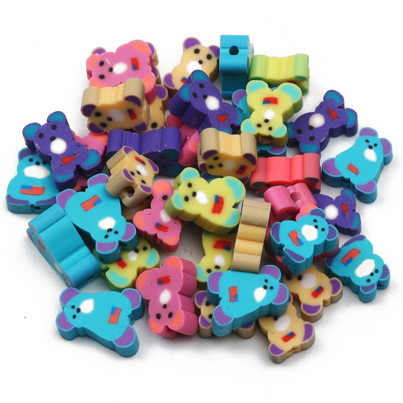 Mixed Polymer Clay Beads (color/style options)