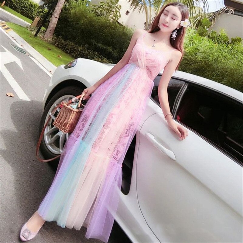 Colorful Printed Tulle Fabric