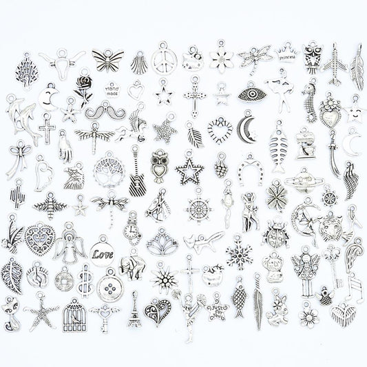 Variety Styles Metal Charms 100/set