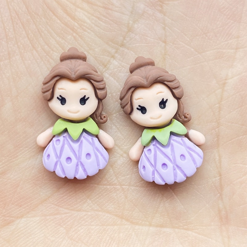 Resin Flatback Cartoon Princess (20/pack, style options)