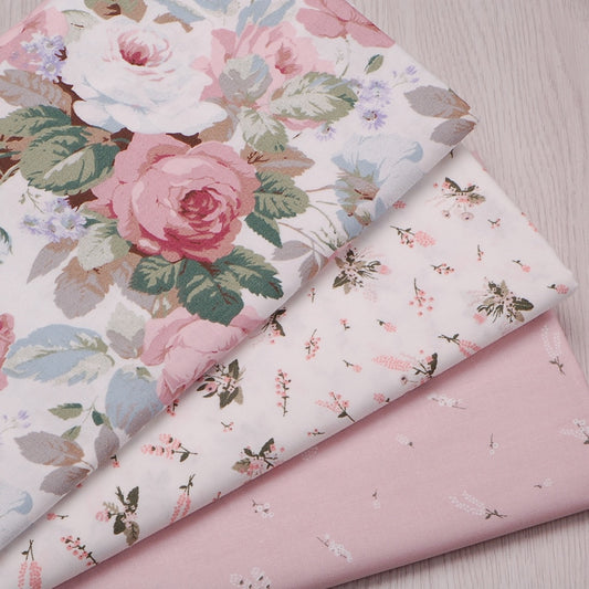 Flower Printed Cotton Twill Fabric