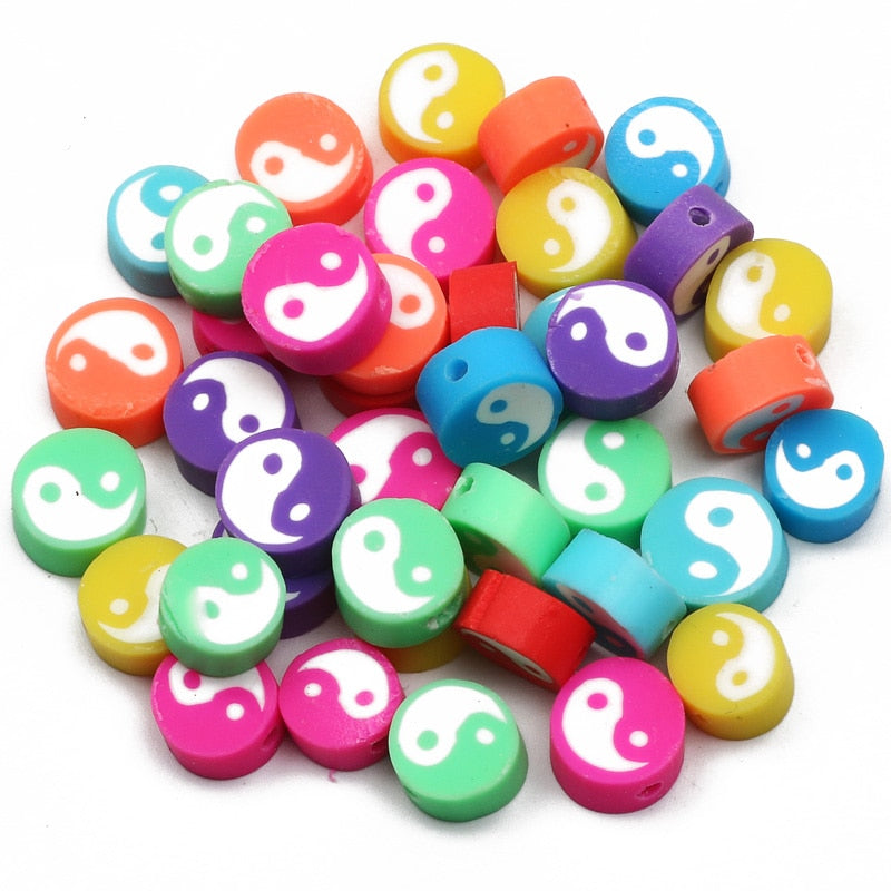 Mixed Polymer Clay Beads (color/style options)