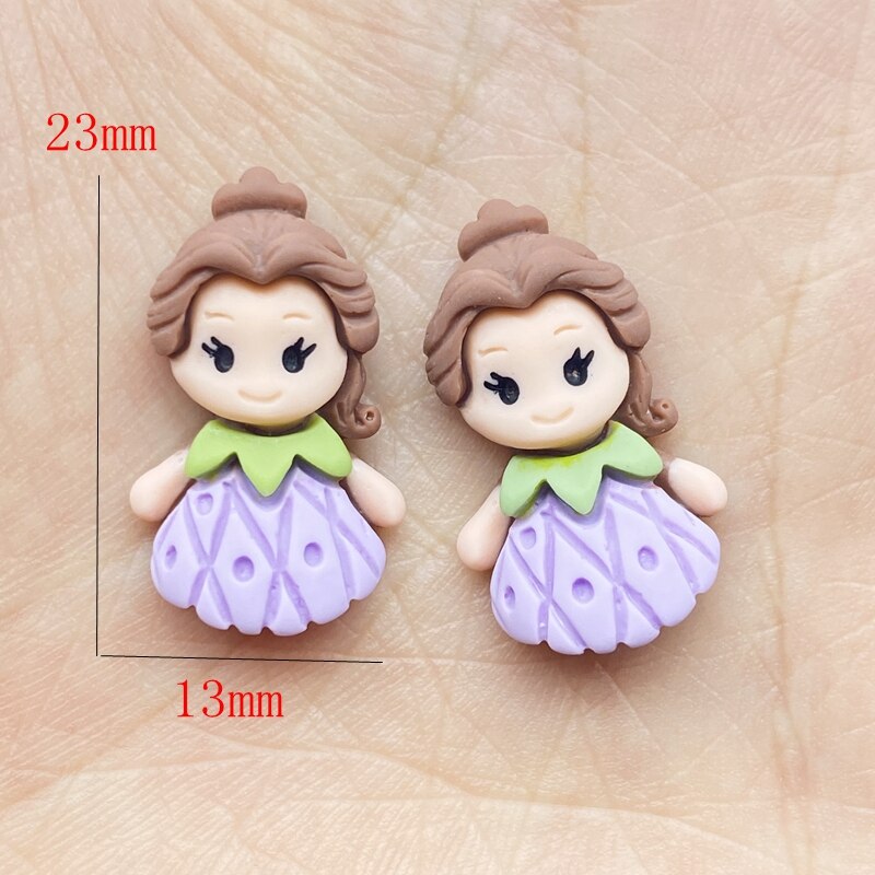 Resin Flatback Cartoon Princess (20/pack, style options)