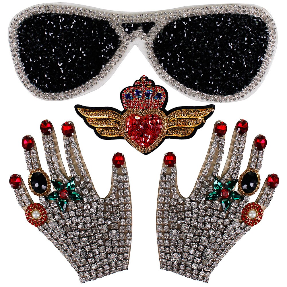 Rhinestone Sequin Applique Patches