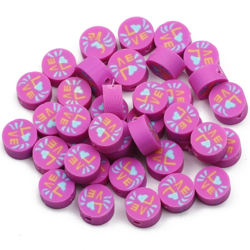 Mixed Polymer Clay Beads (color/style options)