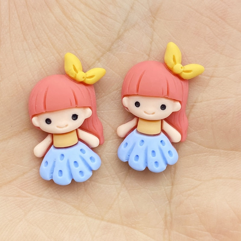 Resin Flatback Cartoon Princess (20/pack, style options)