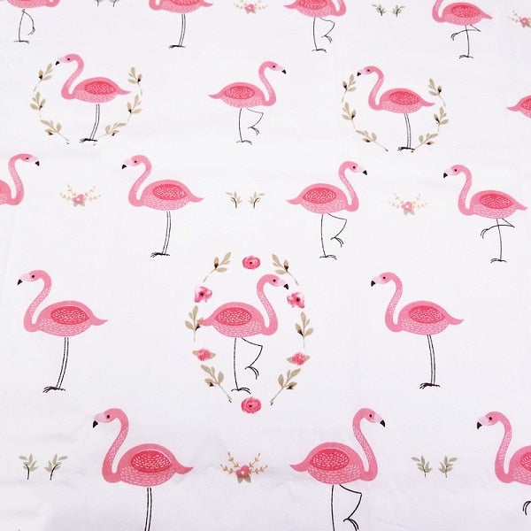 Flamingo Twill Cotton Fabric Quilting Quarters