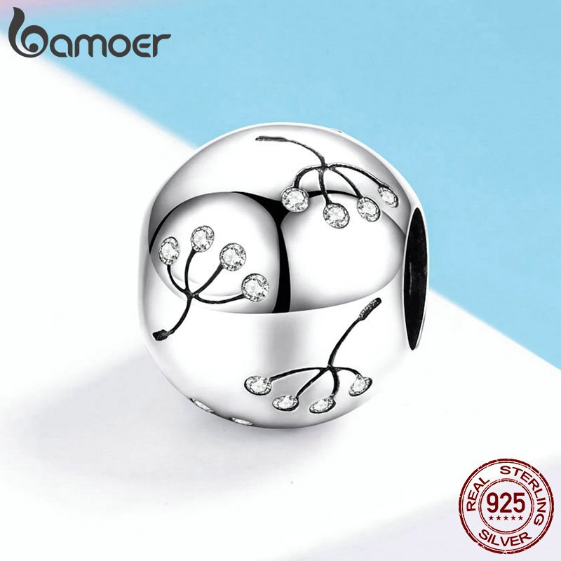 Bamoer Bracelet Dandelion Flower Charm