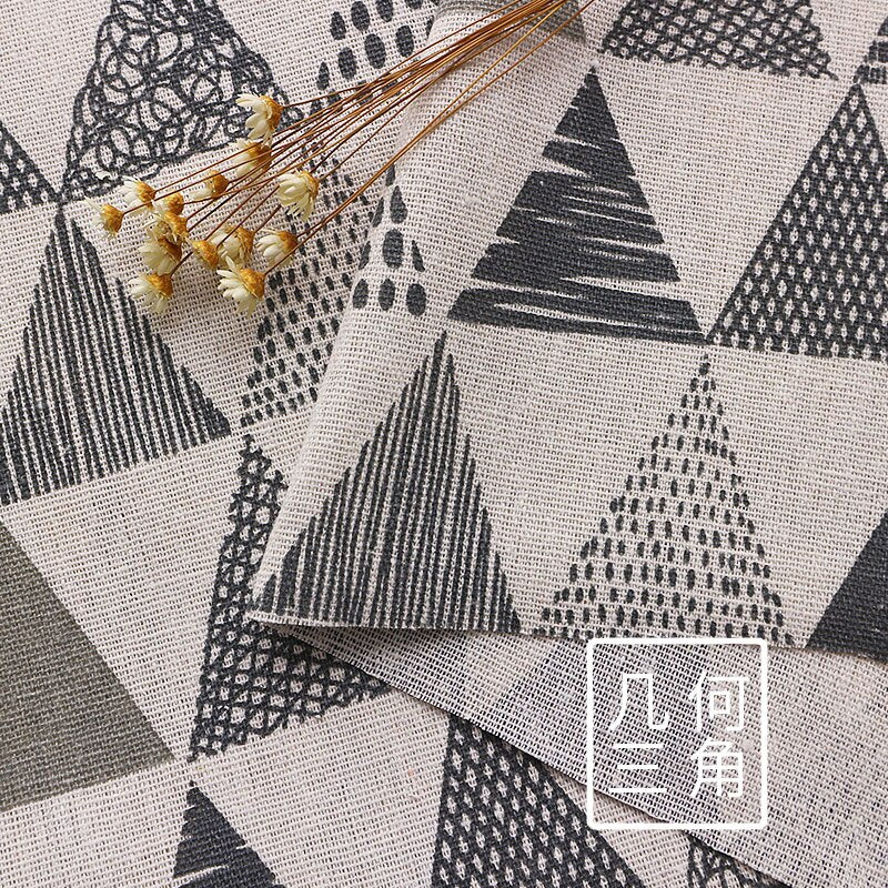 Patterned Cotton Linen Fabric