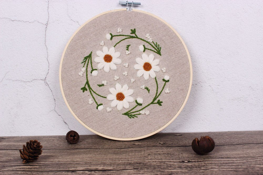 Flower Pattern Embroidery Kit