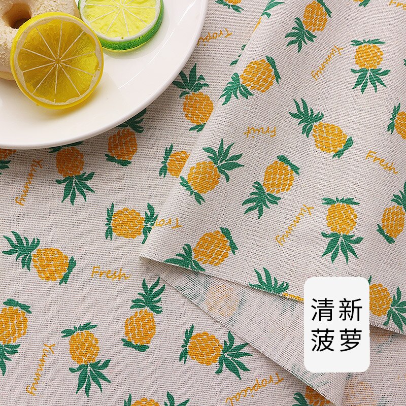 Patterned Cotton Linen Fabric