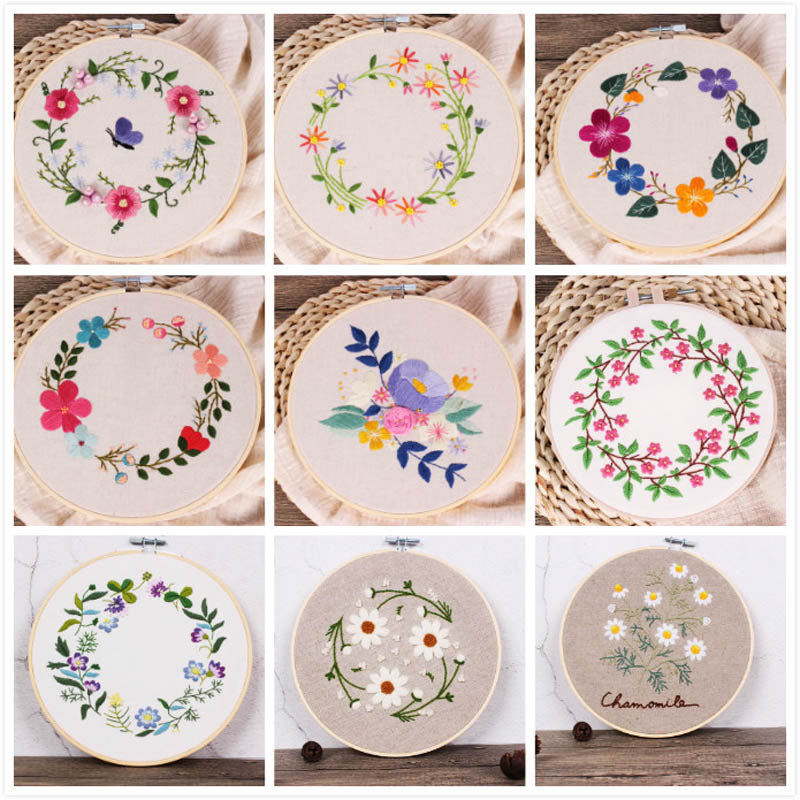 Flower Pattern Embroidery Kit