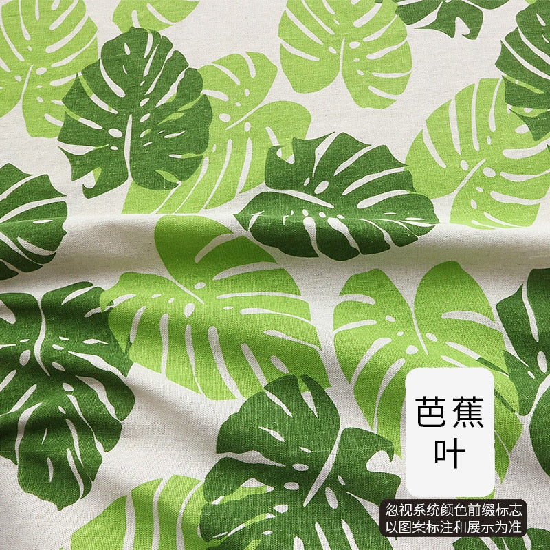 Patterned Cotton Linen Fabric