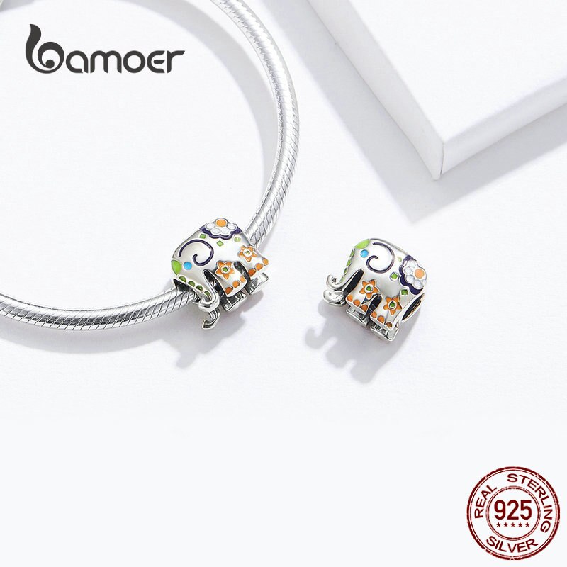 Bamoer Bracelet Thailand Elephant Charm