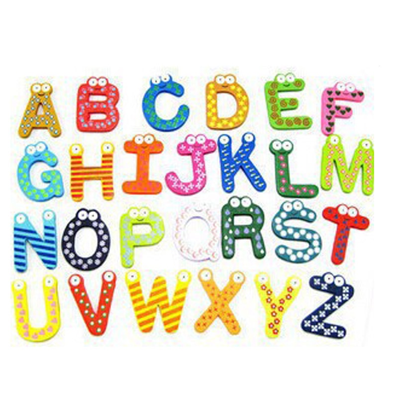 Wooden Magnetic Alphabet Letters And Numbers