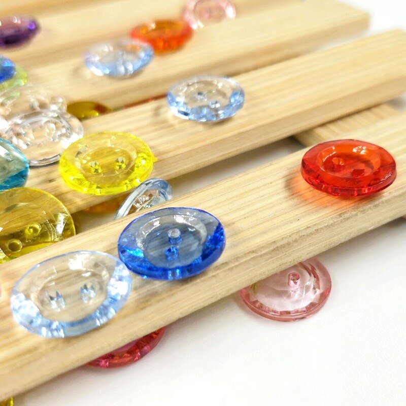 Mixed Color Acrylic Buttons