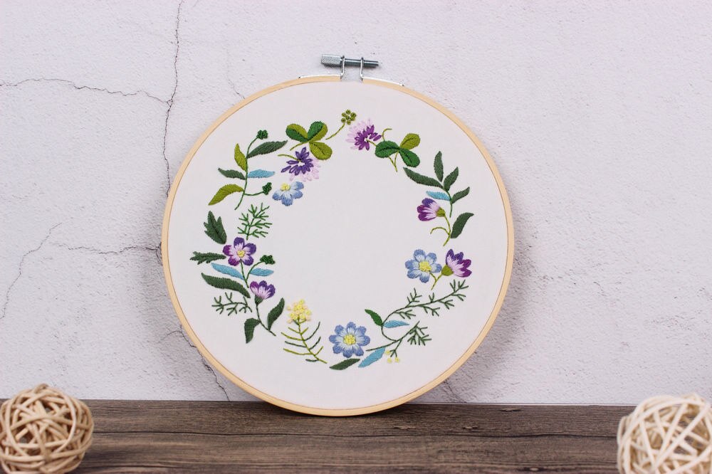 Flower Pattern Embroidery Kit