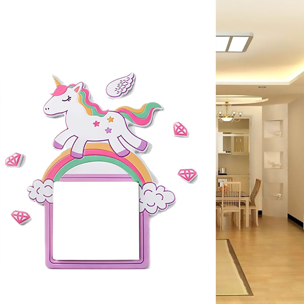 3D Unicorn Switch Sticker