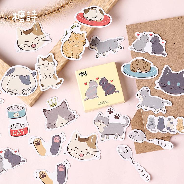 Playful Cats Stickers (45/pack)