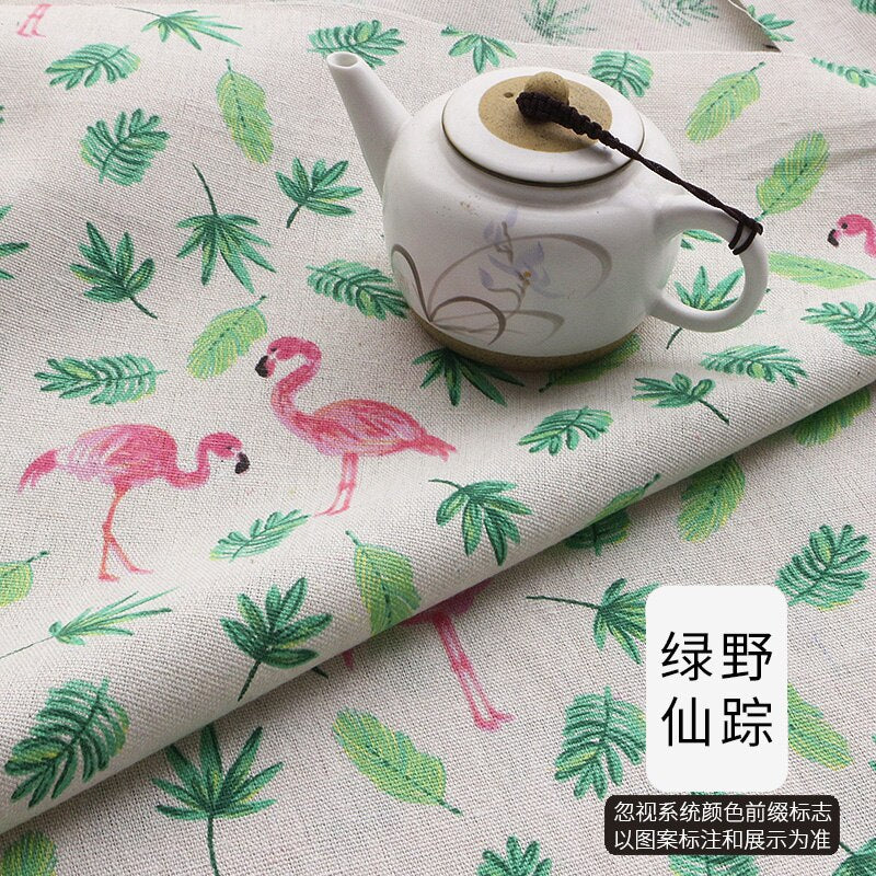 Patterned Cotton Linen Fabric