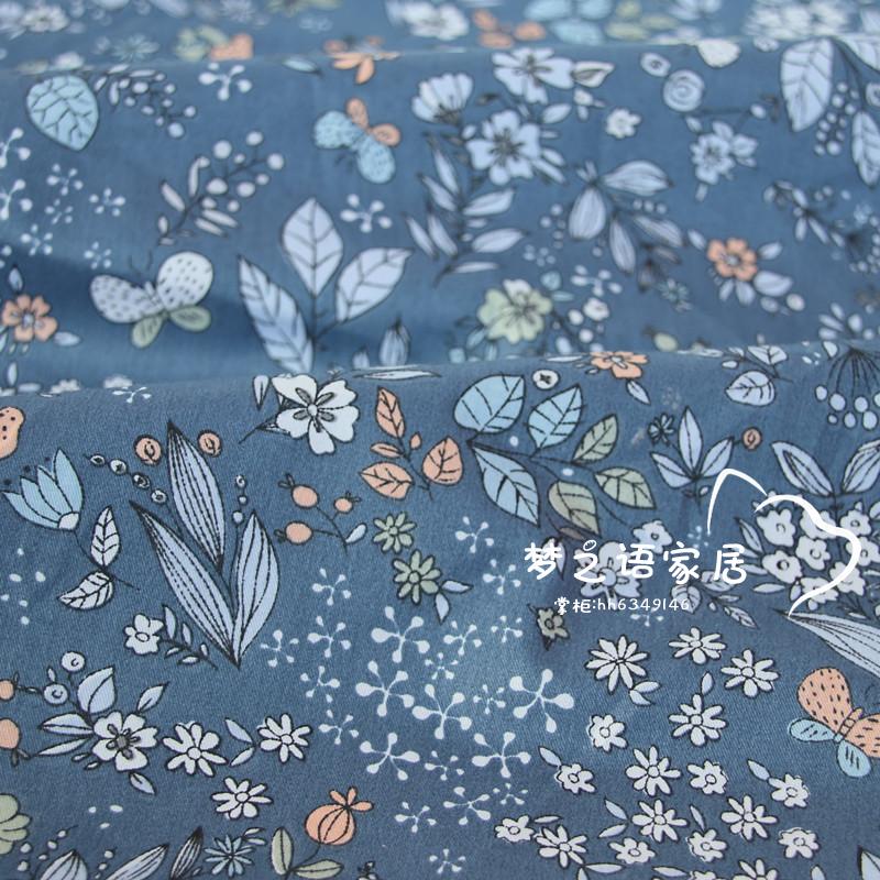 Floral Nature Print Cotton Fabric