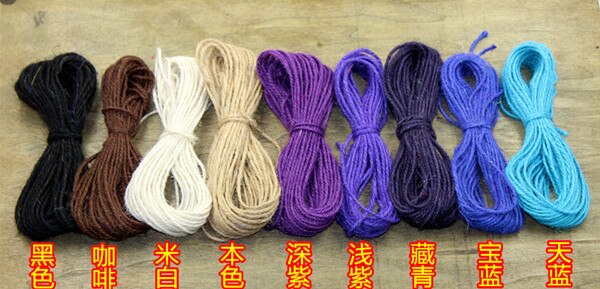 Natural Burlap Cord Hemp Rope (color option, 50m/roll)