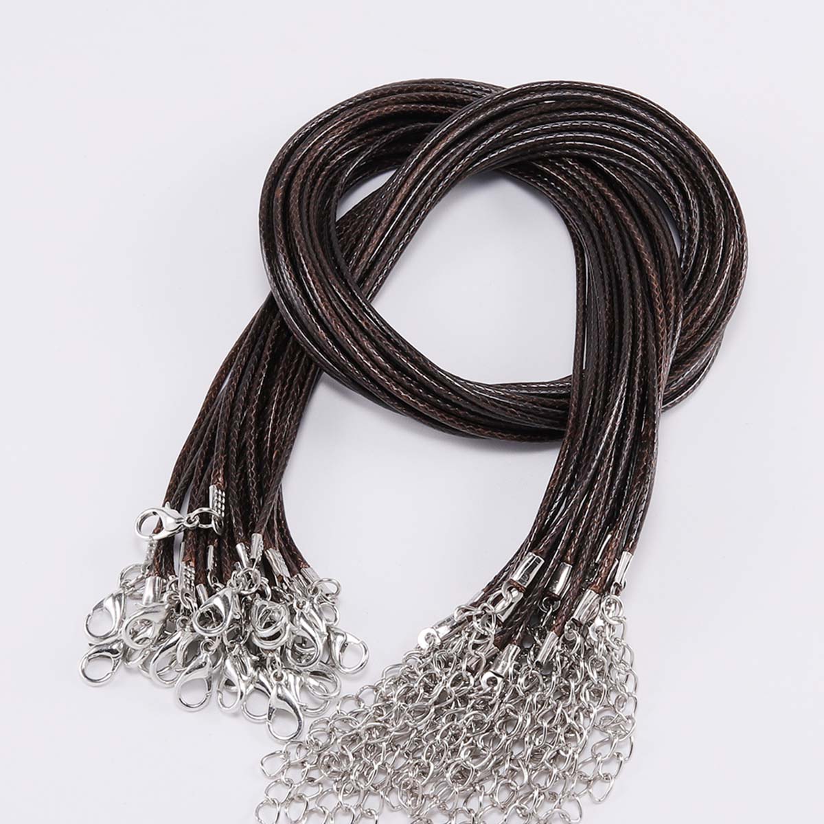 Leather Cord Necklace With Clasp