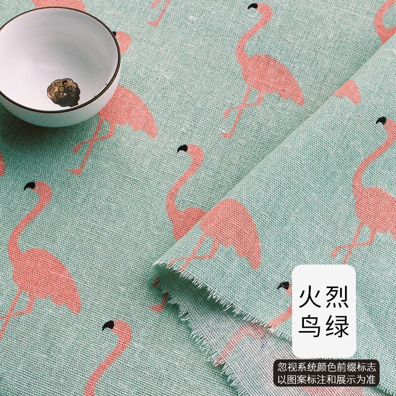 Patterned Cotton Linen Fabric