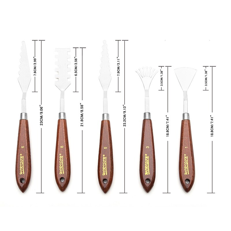 5 piece Palette Knife Set