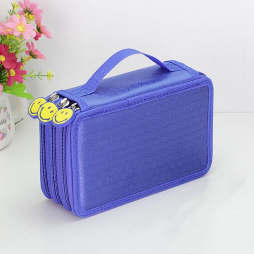 Oxford School Pencil Case (color options, 36/48/72 holes/case)