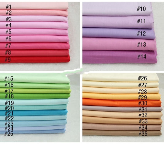 Delicate Solid Color Cotton Quilting Fabric