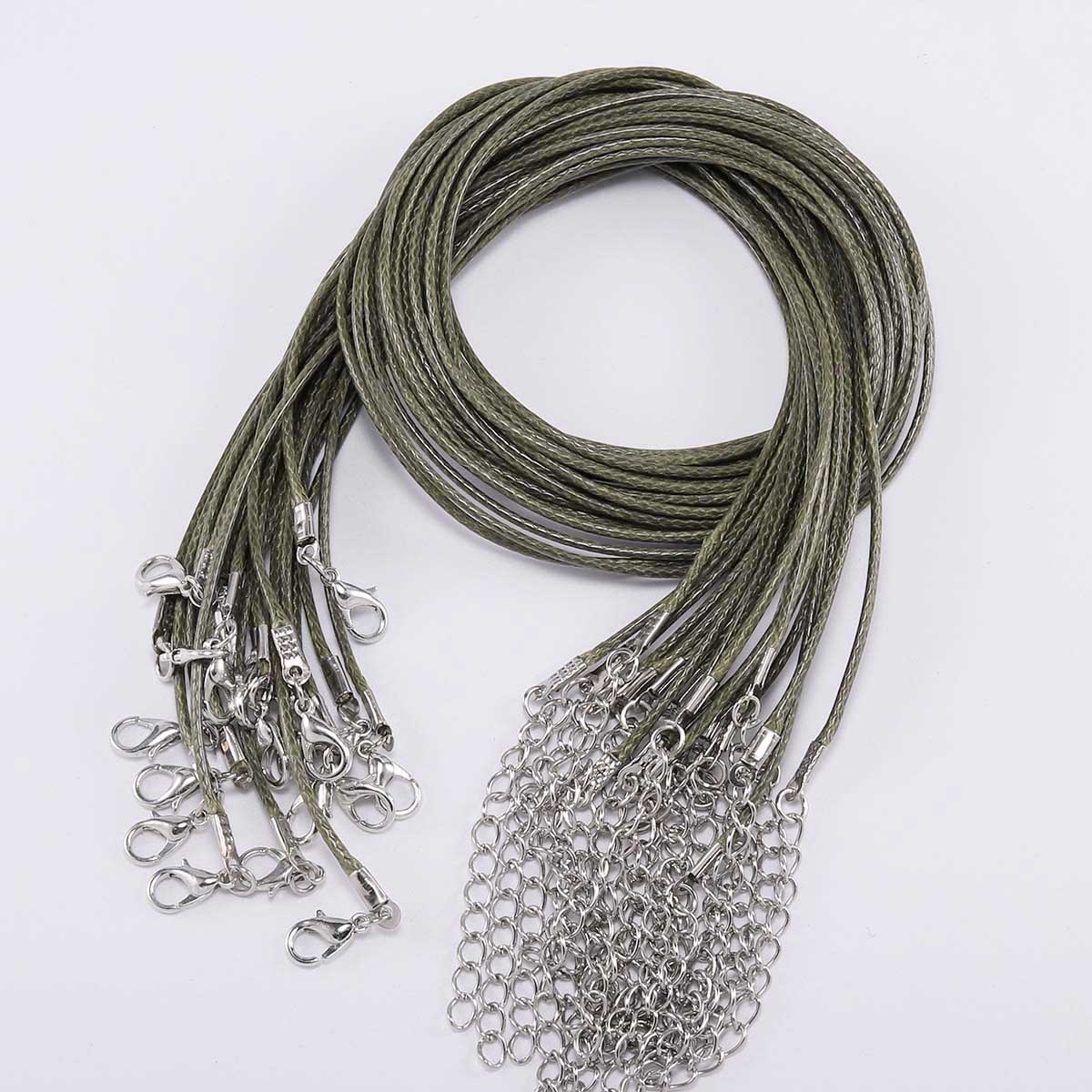 Leather Cord Necklace With Clasp