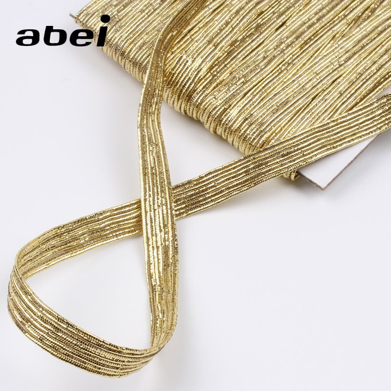 Elastic Ribbon Gold/Silver 10yard/roll