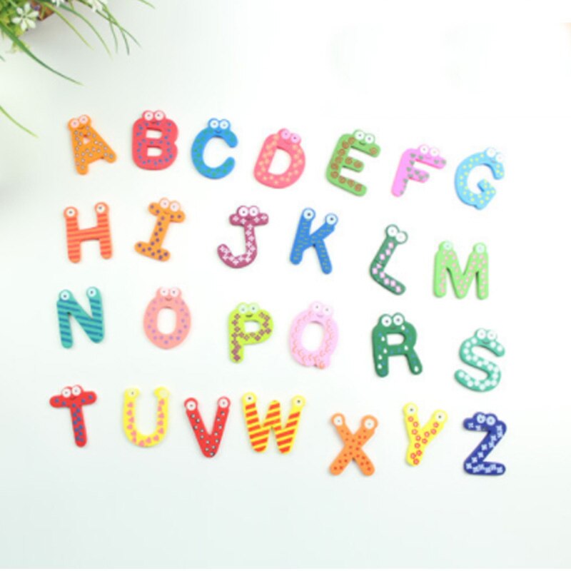 Wooden Magnetic Alphabet Letters And Numbers