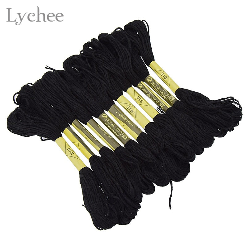 Black Embroidery Thread