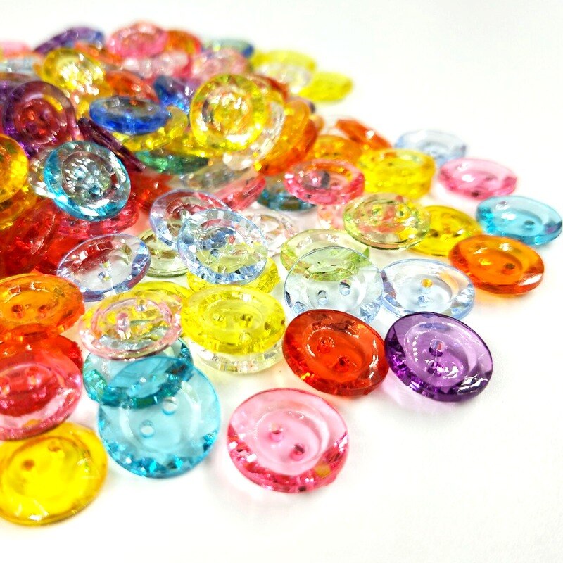 Mixed Color Acrylic Buttons