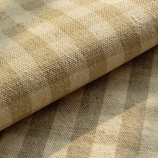 Plaid Linen Cotton Fabric Canvas