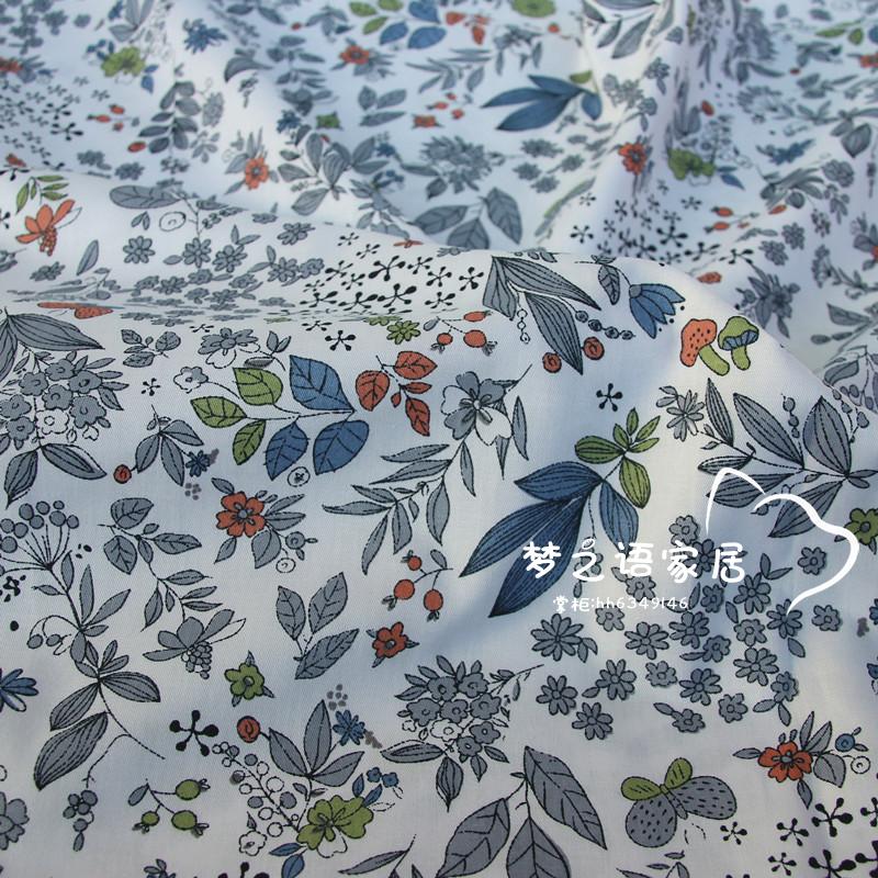 Floral Nature Print Cotton Fabric