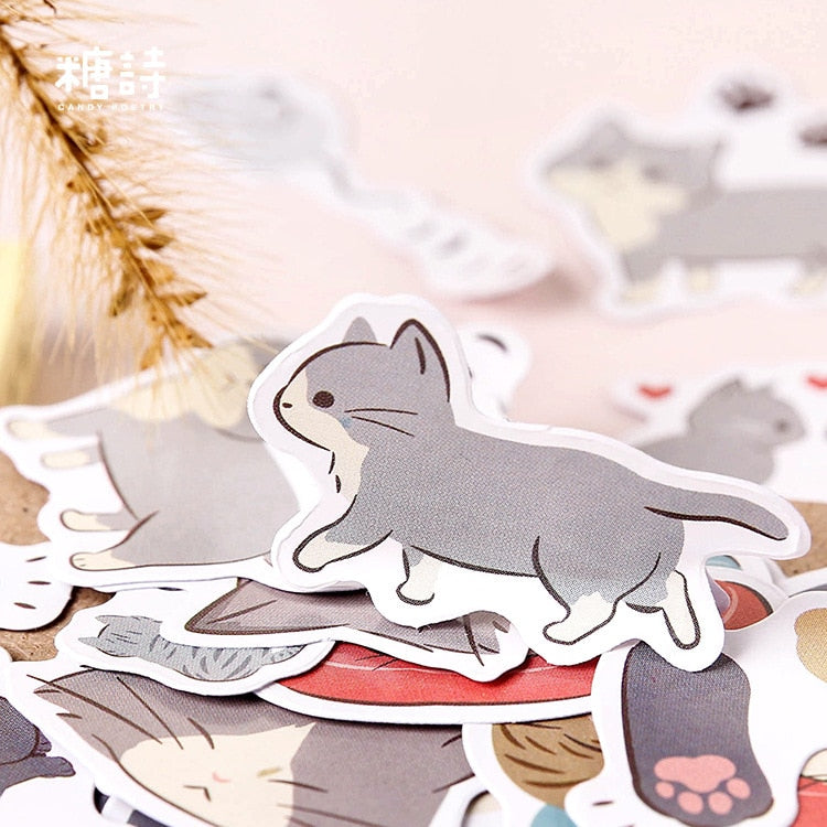 Playful Cats Stickers (45/pack)