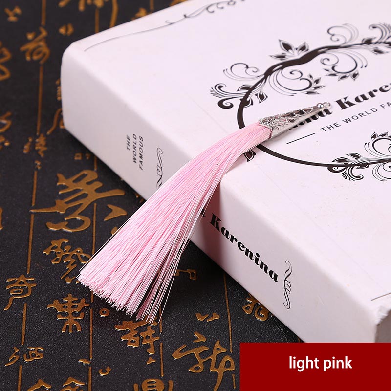 2PCS 14cm Cone Alloy Cap Silk Tassel