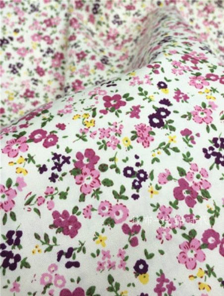 Floral and Patterned Cotton Fabric 50x80cm