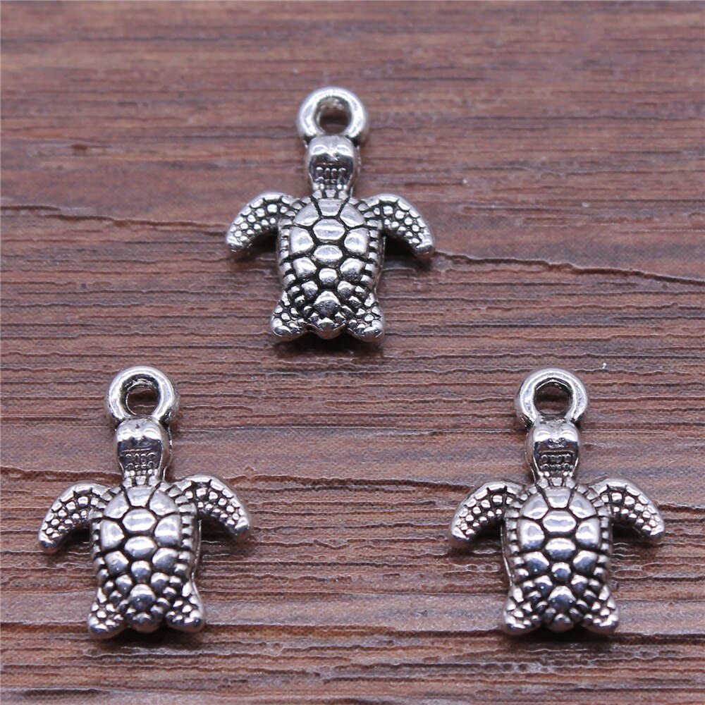 Sea Turtle Charms Silver/Gold/Bronze (20/pack)