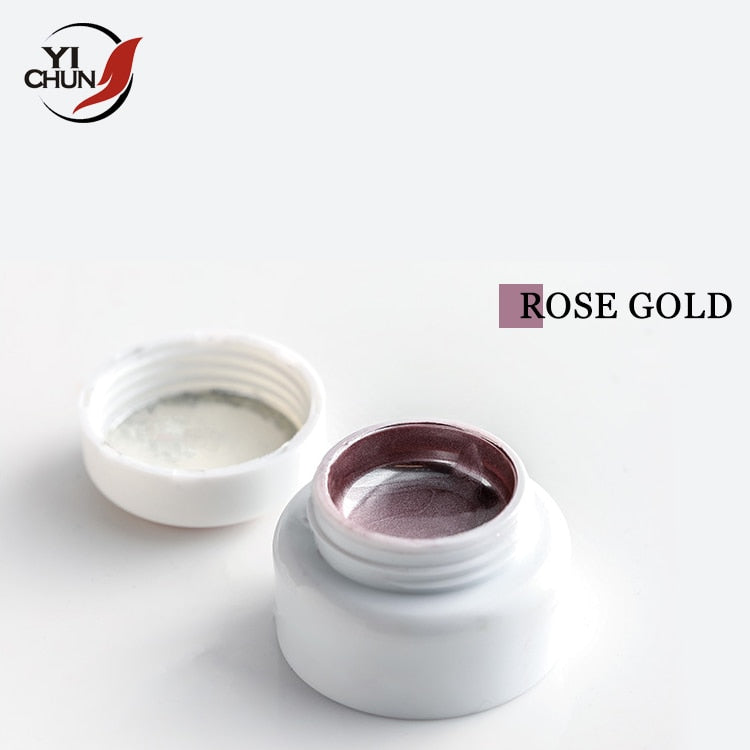 Thick Metallic Paint (Gold/Rose/Silver/24K, 5ml/jar)