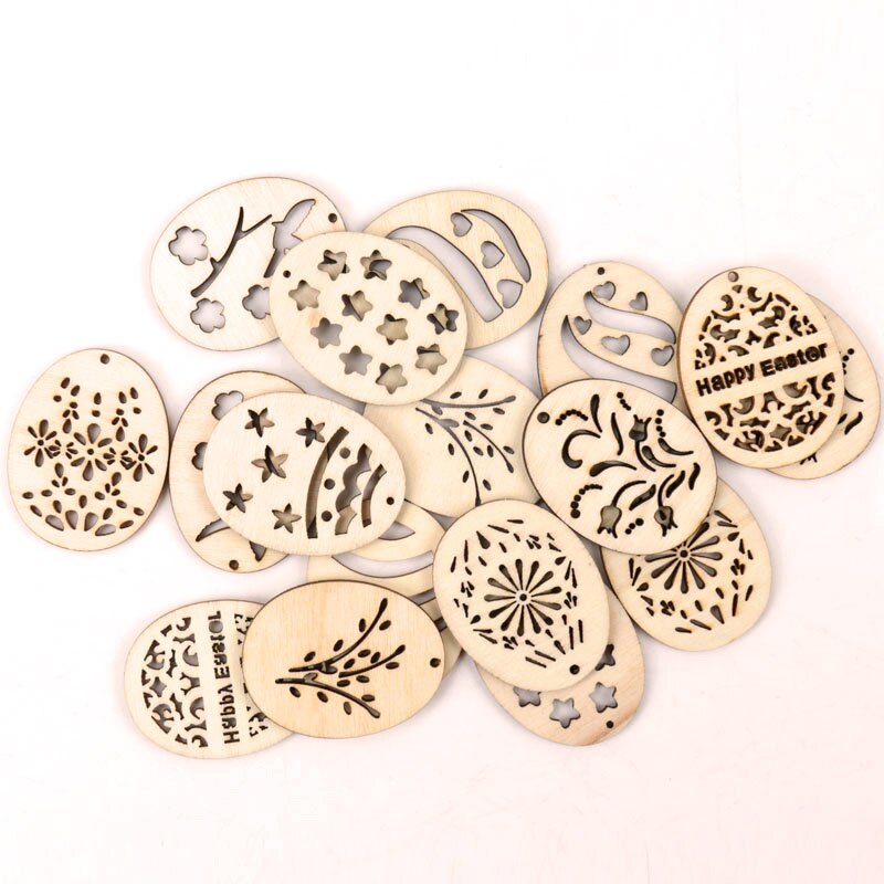 Wooden Decorative Embellishments (style options, 20 or 50/pack)