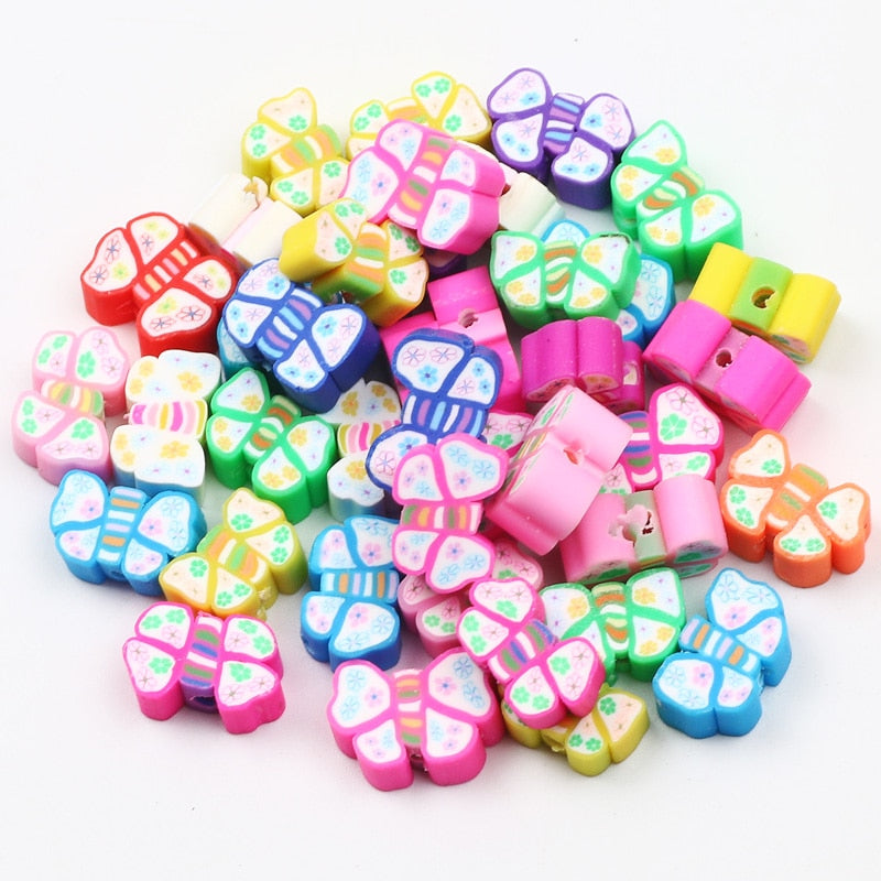 Mixed Polymer Clay Beads (color/style options)