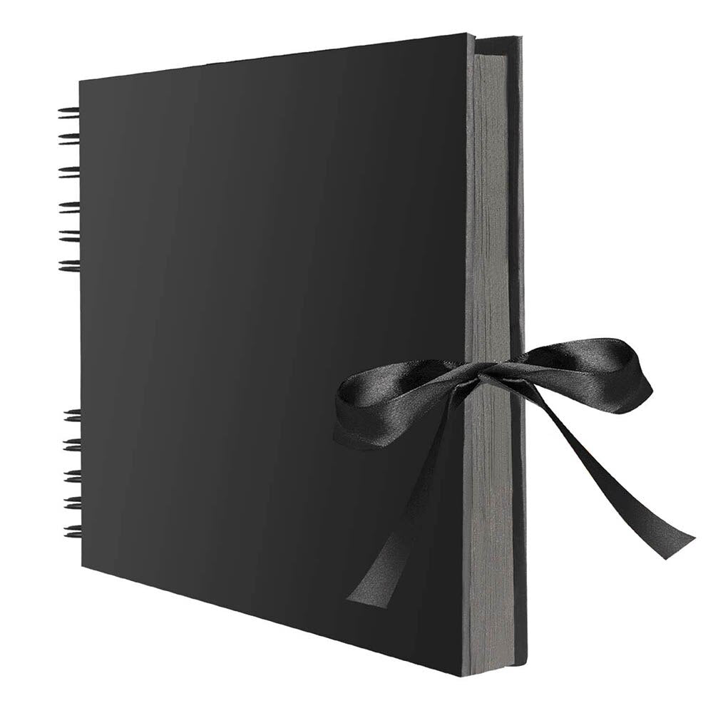 60-page Black or Yellow Ribbon Tie Scrapbook