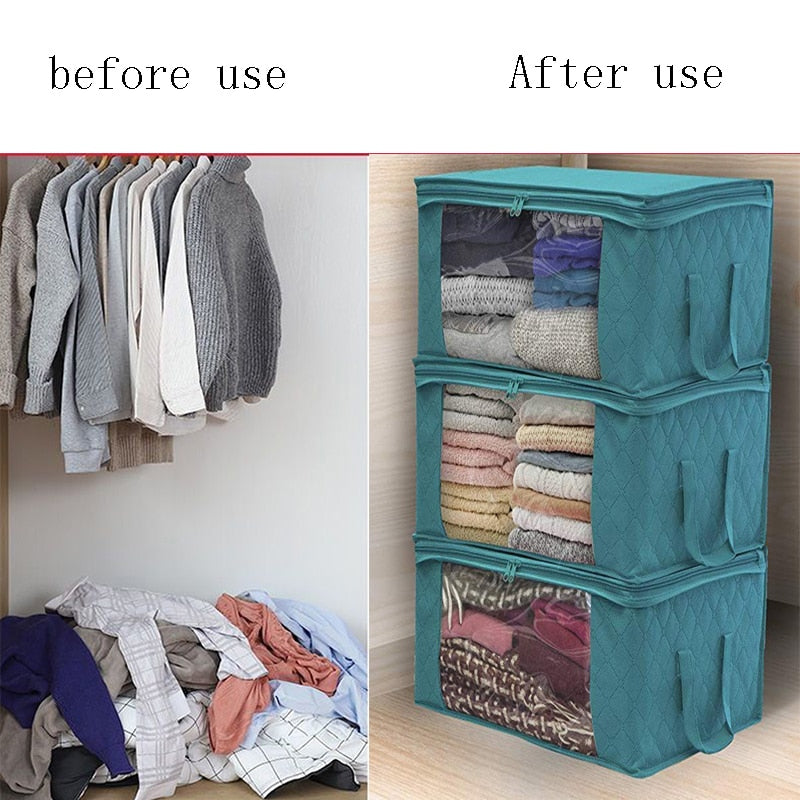 Quilt Storage Bag With Lid