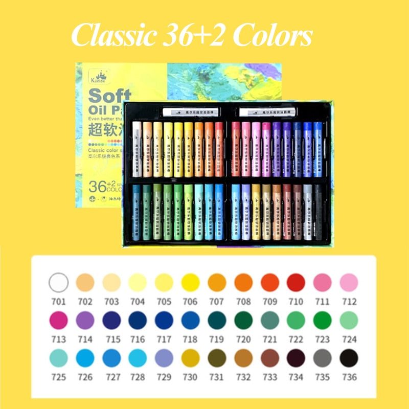 Professional Heavy Color Oil Pastel (26/38/52 set)