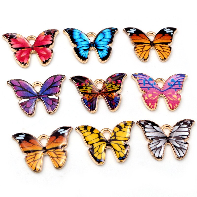 Colorful Butterfly Charms